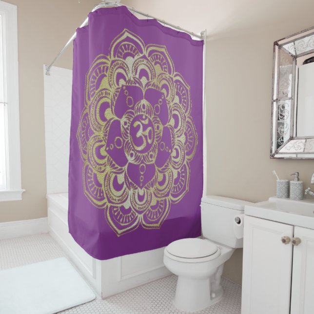 The Chakras Sahasrara - Shower Curtain (In Situ)