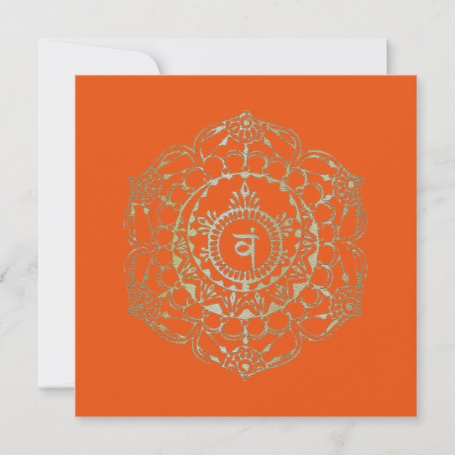 The Chakras Svadhistana - Greeting Card (Front)