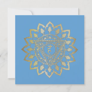 The Chakras Vishudda - Greeting Card