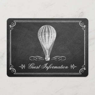 The Chalkboard Hot Air Balloon Wedding Collection Enclosure Card