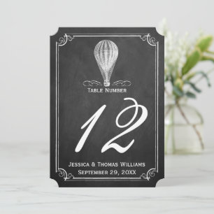 The Chalkboard Hot Air Balloon Wedding Collection Invitation