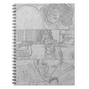 The Challengers Art and Tashi (Light Grey) Notebook