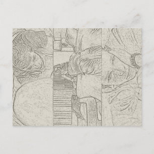 The Challengers Art and Tashi (Stone) Postcard