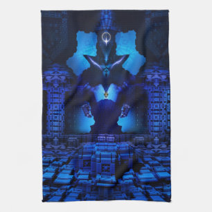 The Chamber Of Talidos Digital Art Tea Towel