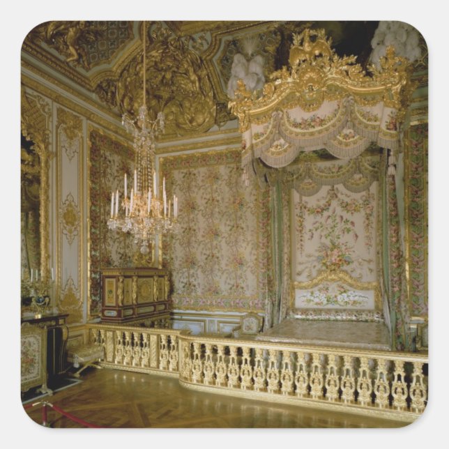 The Chambre de la Reine (Queen's Bedroom) (photo) Square Sticker (Front)