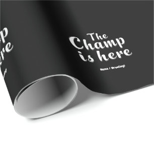 The Champ is Here Fantasy Football & Sports  Wrapping Paper
