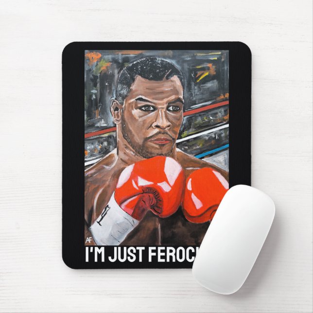 The Champ Painting by Alfred Fox Mouse Mat (With Mouse)