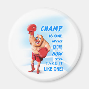 The Champ Round Magnet