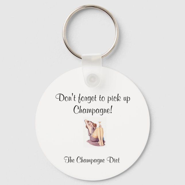 The Champagne Diet Key Ring (Front)