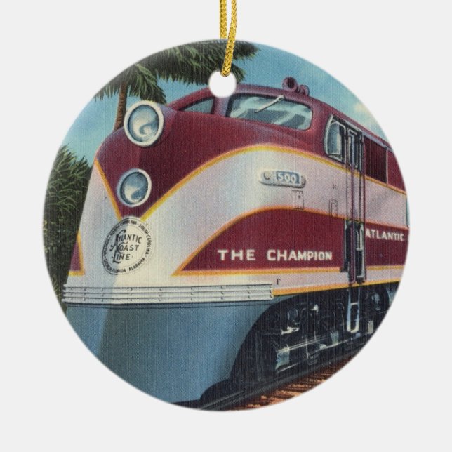 The Champion Ceramic Tree Decoration (Front)