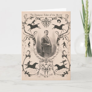 The Champion Rider Of The World, Charles W. Fish. Card