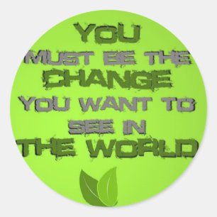 The Change Classic Round Sticker