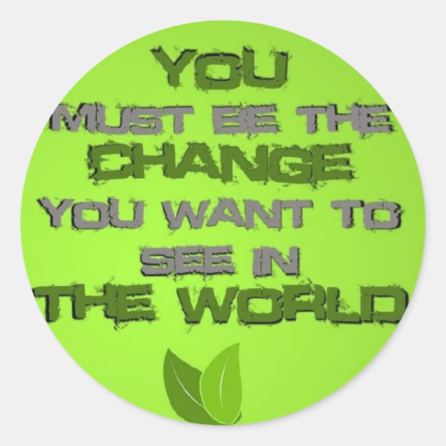 The Change Classic Round Sticker (Front)