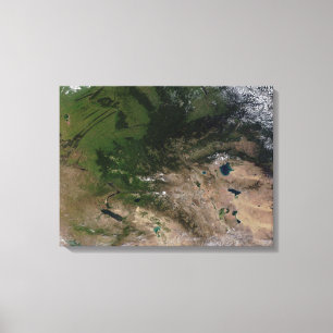 The change in vegetation canvas print