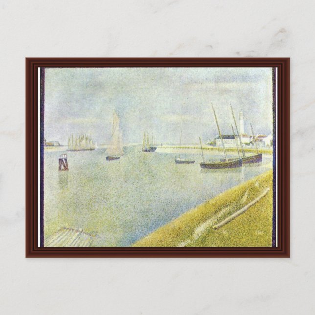 The Channel Of Gravelines By Seurat Georges Postcard (Front)