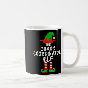 The Chaos Coordinator Elf Matching Family Christma Coffee Mug