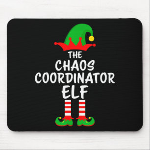 The Chaos Coordinator Elf Matching Family Christma Mouse Mat