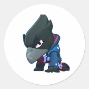 the chaotic world of Brawl Stars with Stickrs Game Classic Round Sticker