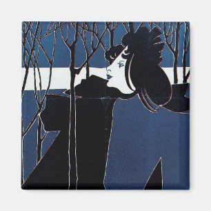 The Chap-Book ~ Blue Lady Magnet