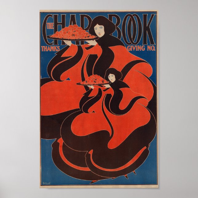The Chapbook 1895 Thanksgiving Vintage Advertising Poster (Front)
