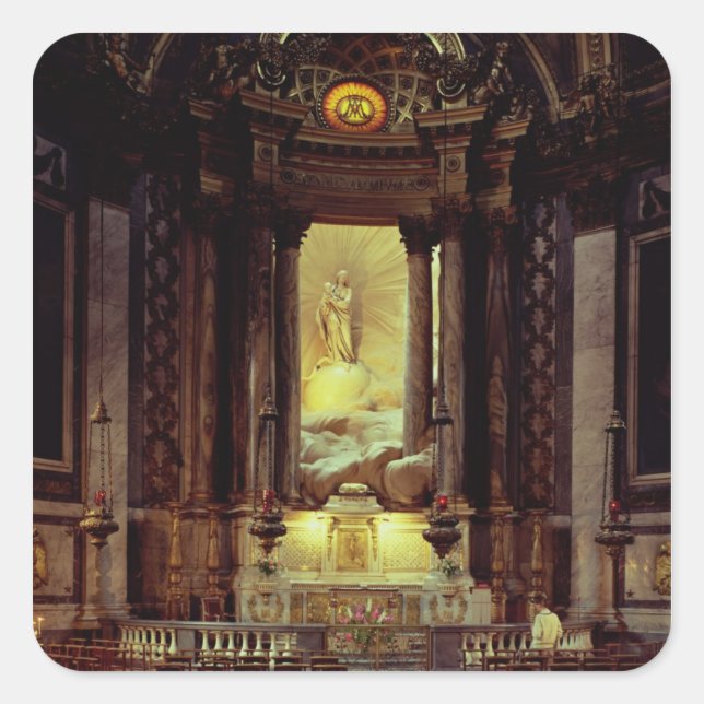 The Chapel of the Virgin, 1770's (photo) Square Sticker (Front)