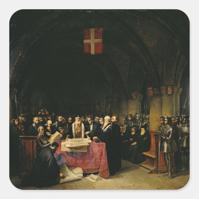 The Chapter of the Order of St. John of Jerusalem Square Sticker (Front)