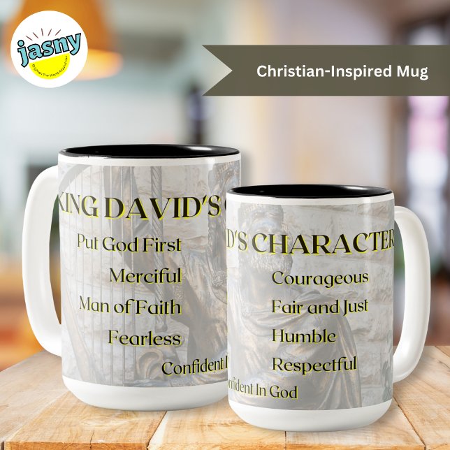 The Character Of King David Two-Tone Coffee Mug (Creator Uploaded)