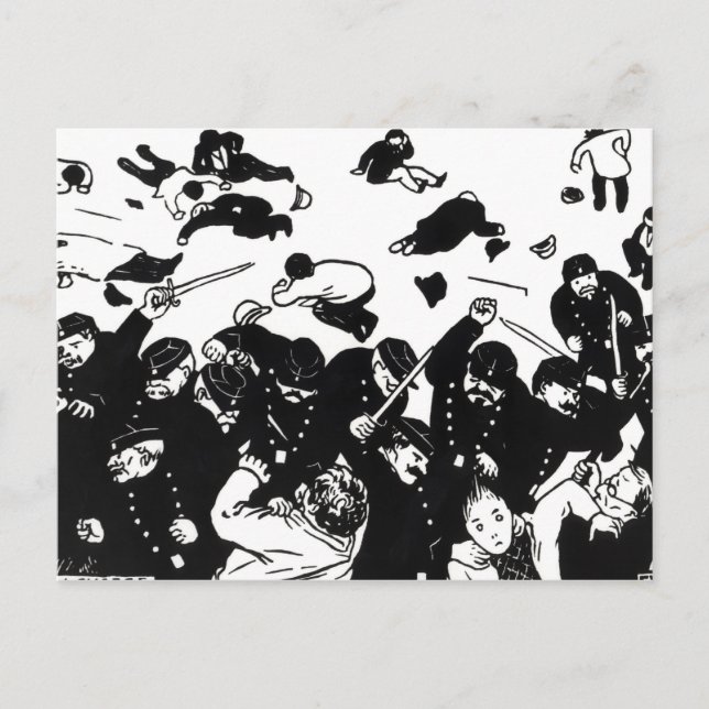 The Charge, 1893 Postcard (Front)