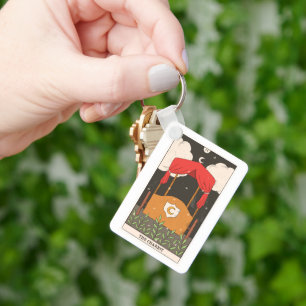 The Chariot major arcana tarot card keepsake  Key Ring