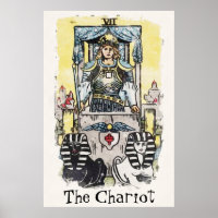 The Chariot Major Arcana Tarot Card Painting