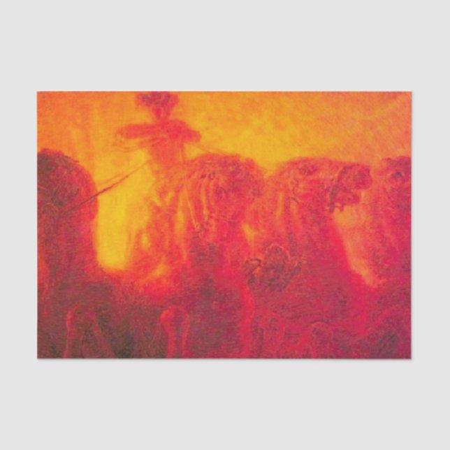 The Chariot of the Sun by Gaetano Previati Tissue Paper (Front)