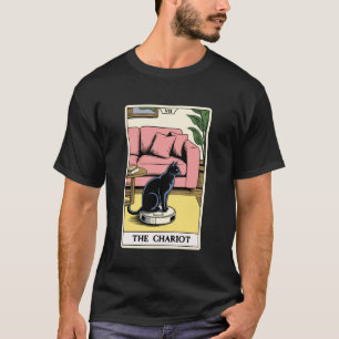 The Chariot Robot Vacuum Cleaner Cat Funny Tarot C T-Shirt