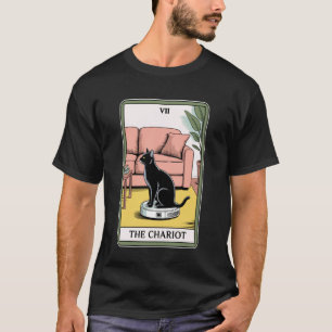The Chariot Robot Vacuum Cleaner Cat Funny Tarot C T-Shirt