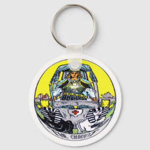 The Chariot Tarot Key Ring