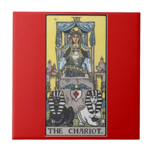 the chariot tarot tile