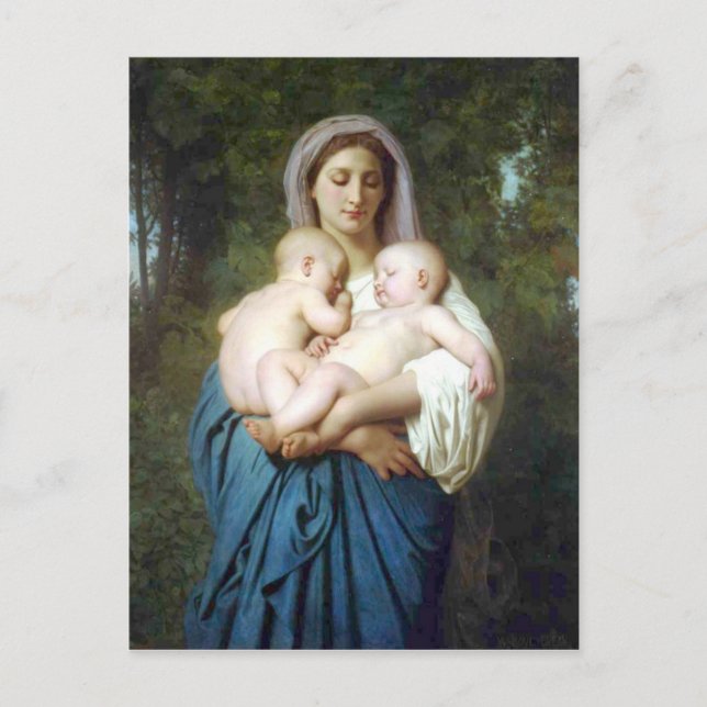 The Charity by William-Adolphe Bouguereau Postcard (Front)