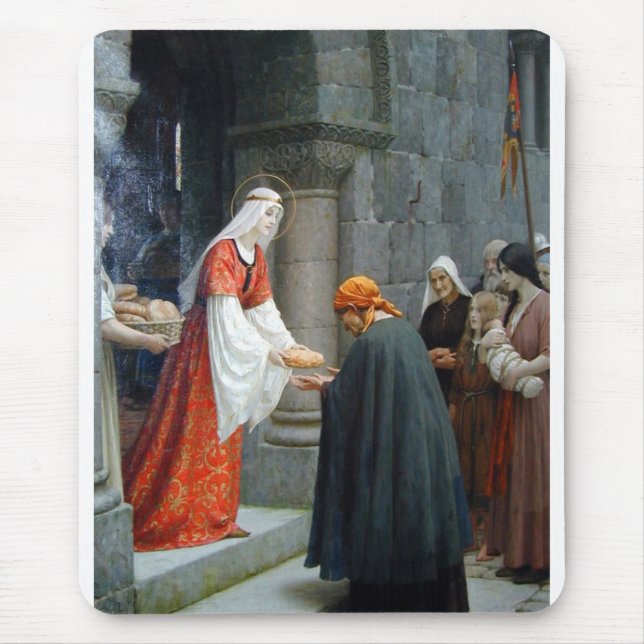 The Charity of St. Elizabeth of Hungary Mouse Mat (Front)
