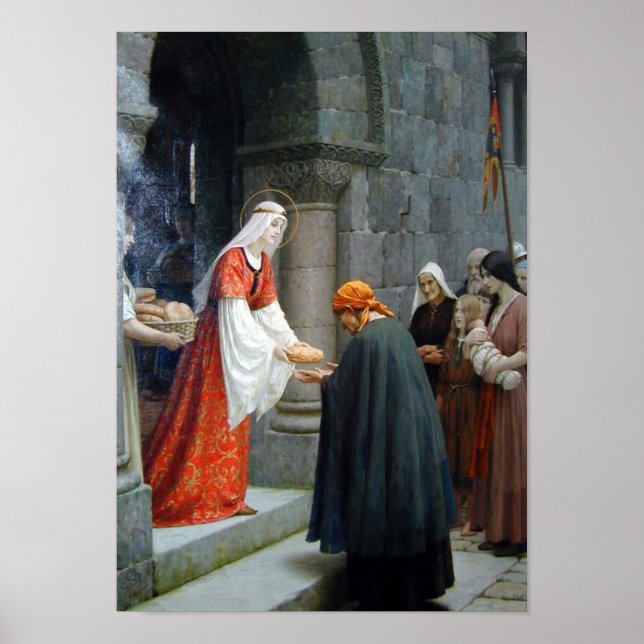 The Charity Of St. Elizabeth Of Hungary Poster (Front)
