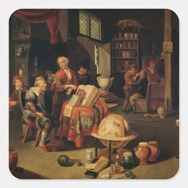 The Charlatan Square Sticker (Front)