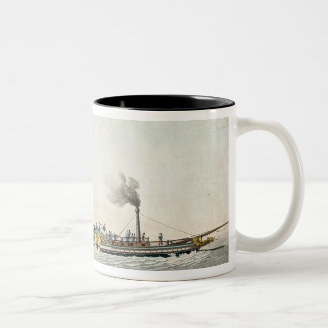 The Charles-Philippe, the first steamboat Two-Tone Coffee Mug (Right)