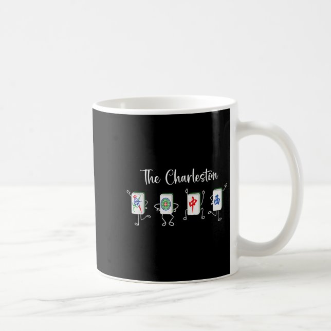 The Charleston Mahjong, Funny Mahjong Dance  Coffee Mug (Right)