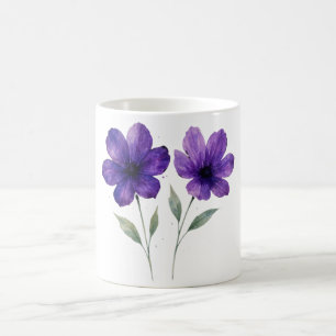 The charm of purple flowers coffee mug