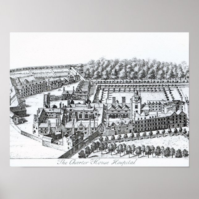 The Charterhouse Hospital, c.1720 Poster (Front)