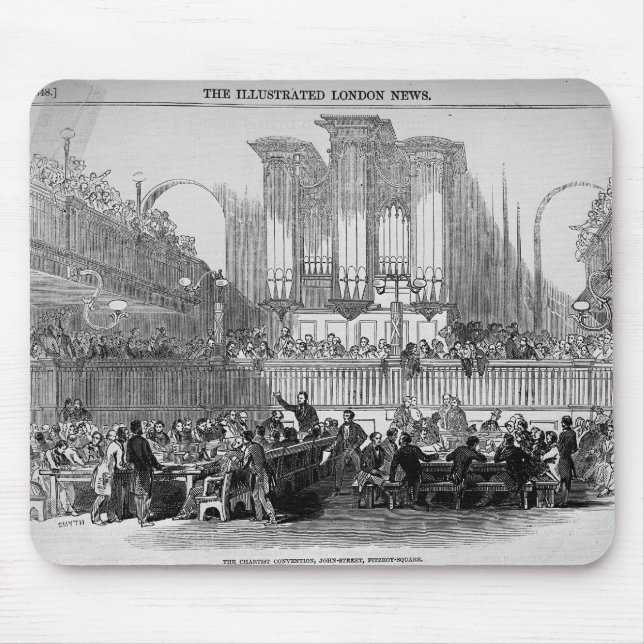 The Chartist Convention at Fitzroy Square Mouse Mat (Front)