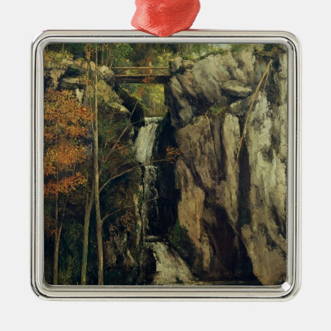 The Chasm at Conches, 1864 Metal Tree Decoration (Front)