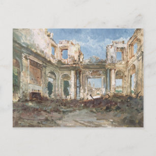 The Chateau de Saint-Cloud after the Fire Postcard