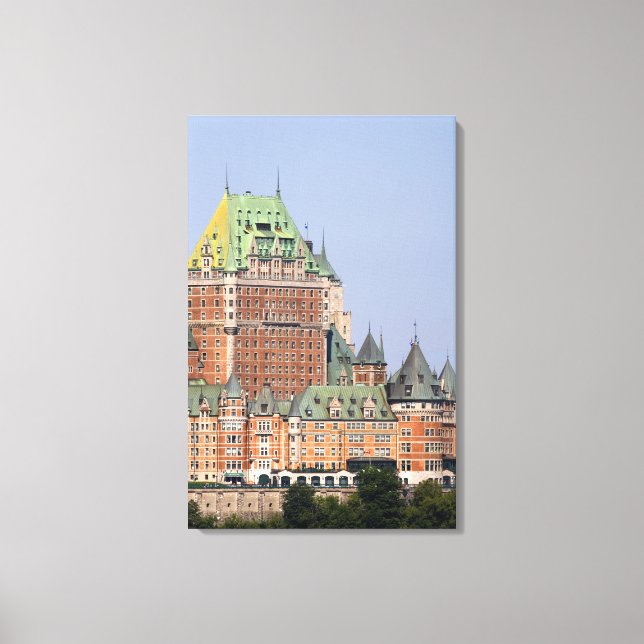 The Chateau Frontenac in Quebec City, Canada. Canvas Print (Front)