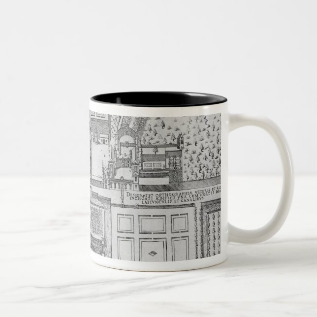 The Chateau, gardens and part of the park at Verne Two-Tone Coffee Mug (Right)