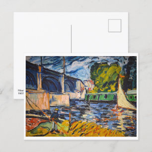 The Chatou Bridge Maurice de Vlaminck Postcard