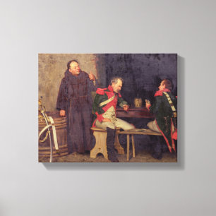 The Cheat (oil on canvas) (one of pair - See 19572 Canvas Print